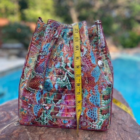 NWT Brahmin Marlowe Reservoir Melbourne Bucket Shoulder Bag - Picture 9 of 16